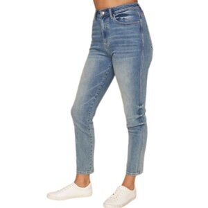 ONE LEFT 🔥 High Rise Ankle Girlfriend Stretch Jeans TNR Brand 25
